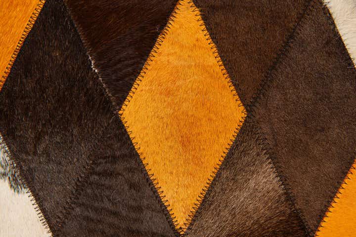 5' x 7' 11 Cowhide Stocks Rug