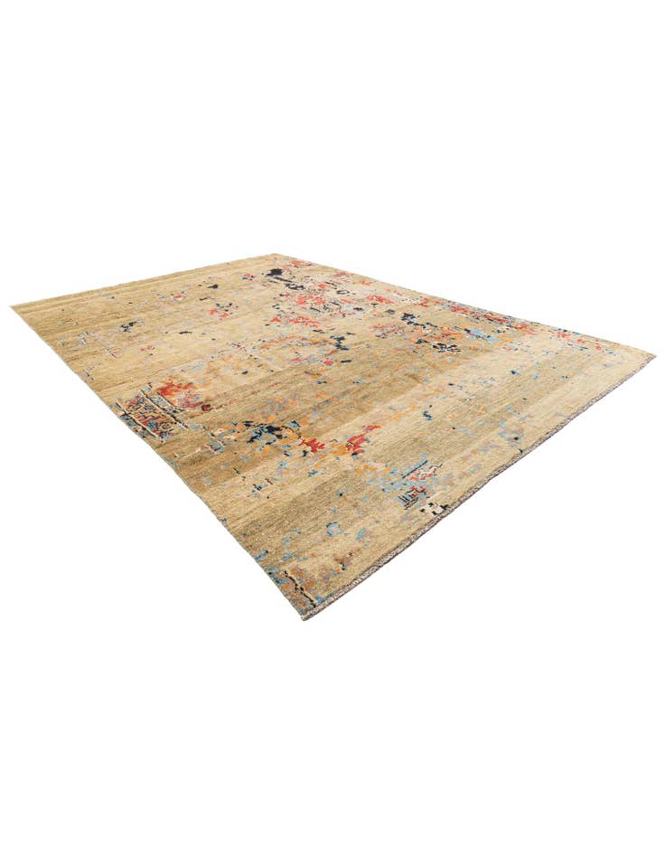 Detail image of 9' 9 x 14'  Hand Knotted Darya Wool Rug