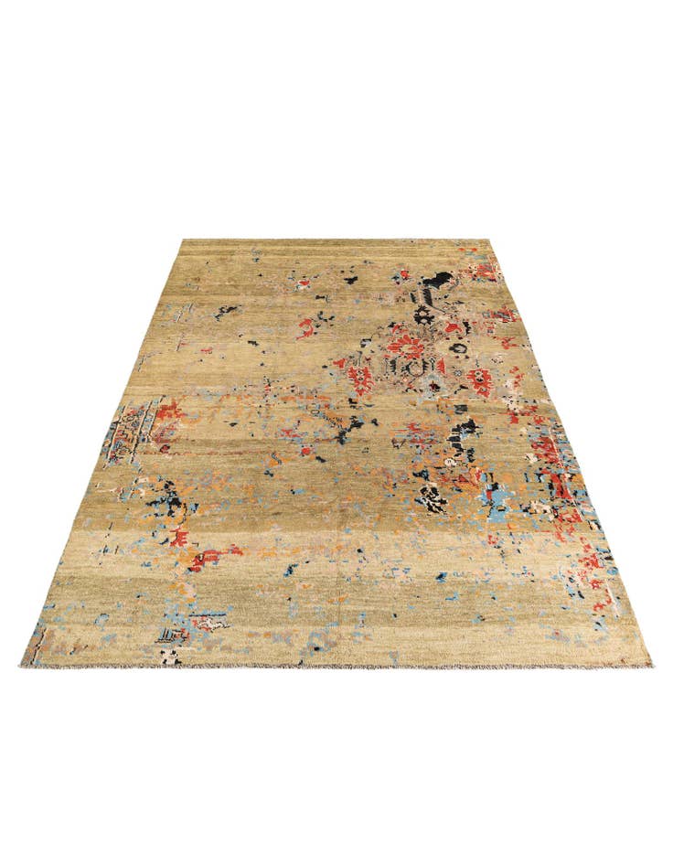 Detail image of 9' 9 x 14'  Hand Knotted Darya Wool Rug