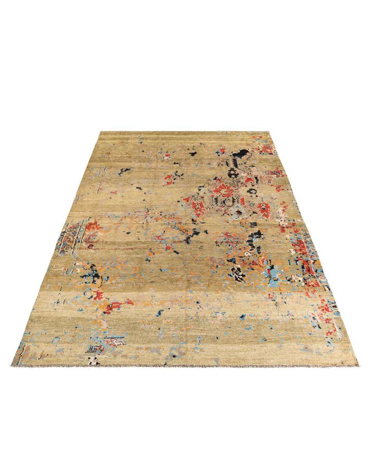 9' 9 x 14' Hand Knotted Darya Wool Rug