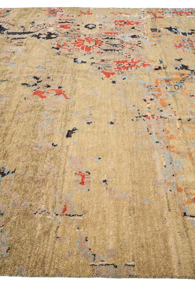 Detail image of 9' 9 x 14' Hand Knotted Darya Wool Rug