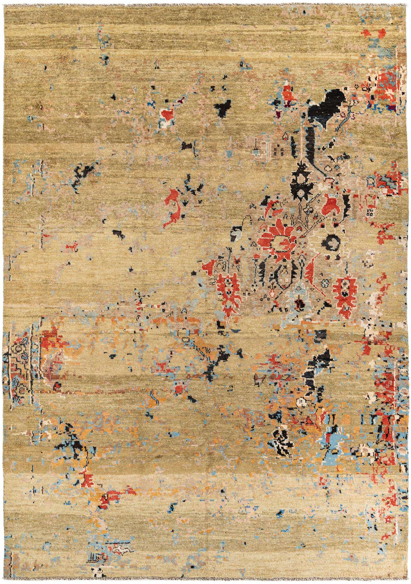 9' 9 x 14' Hand Knotted Darya Wool Rug