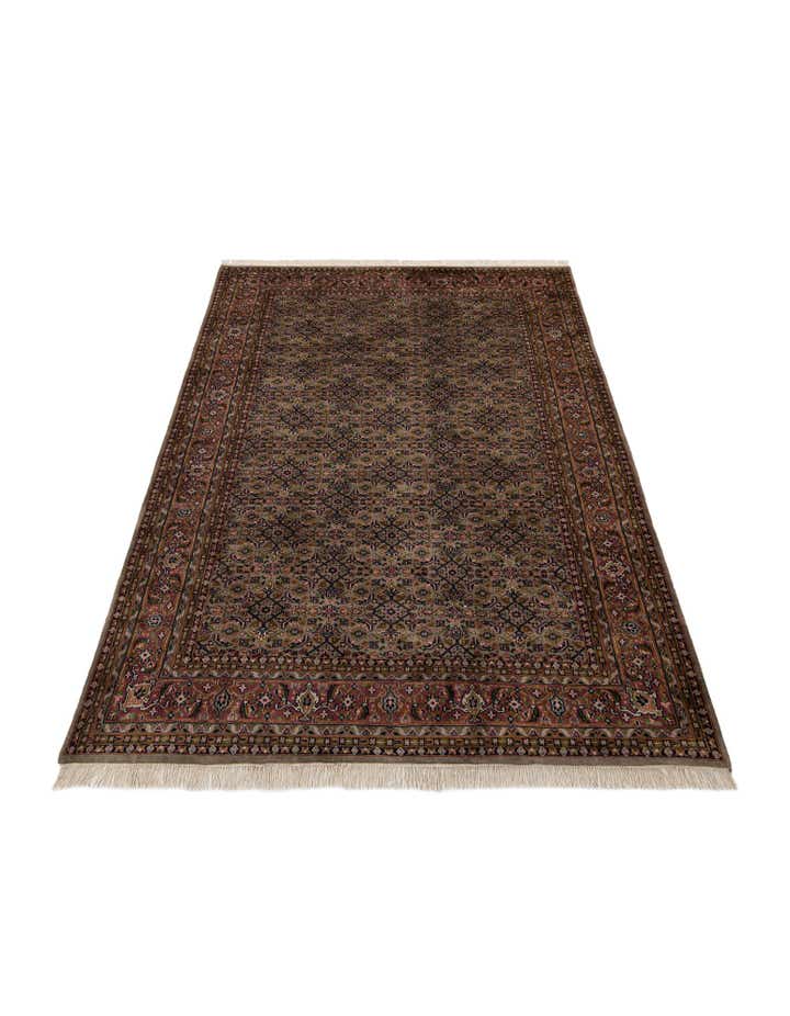 6' 7 x 9' 10 Hand Knotted Farahan Wool Rug