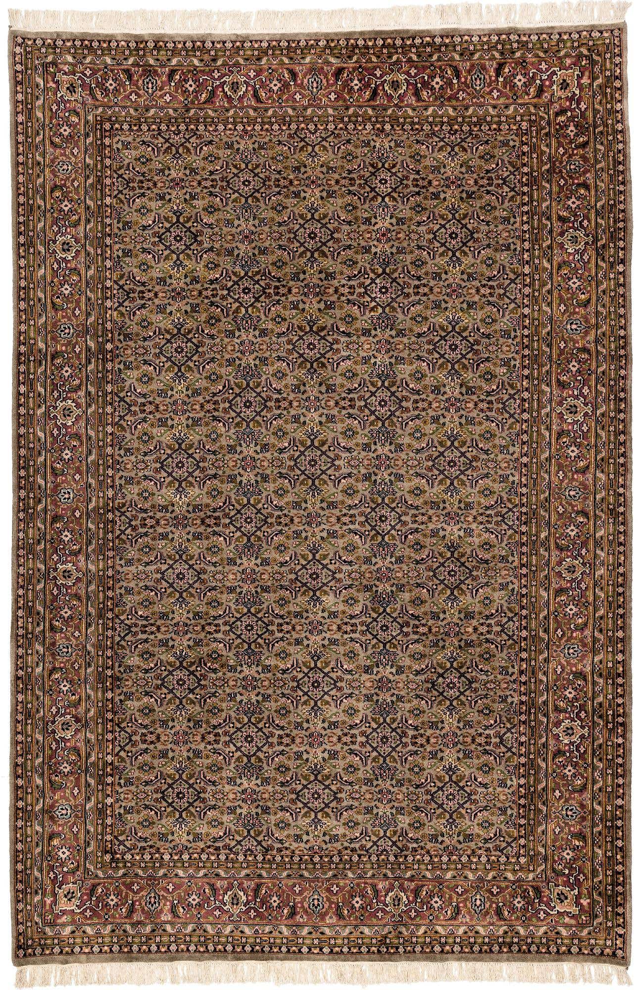 6' 7 x 9' 10 Hand Knotted Farahan Wool Rug