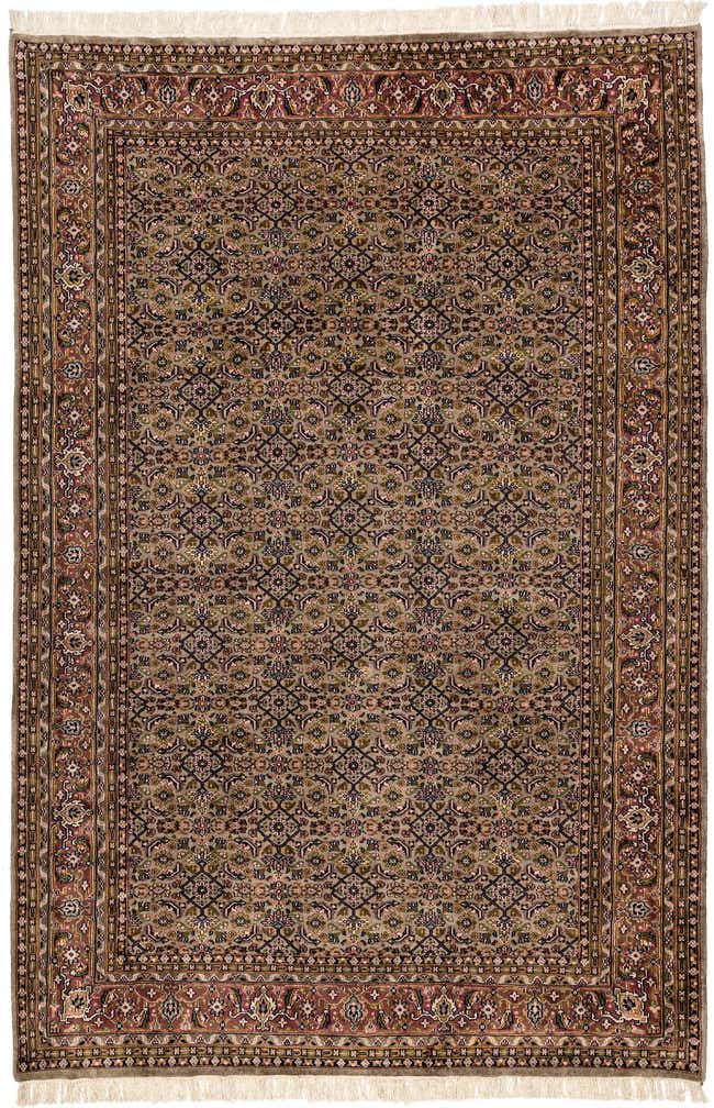 6' 7 x 9' 10 Hand Knotted Farahan Wool Rug