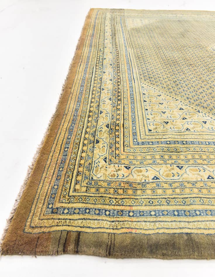 Detail image of 10' 5 x 14' 3 Hand Knotted Farahan Persian Wool Rug