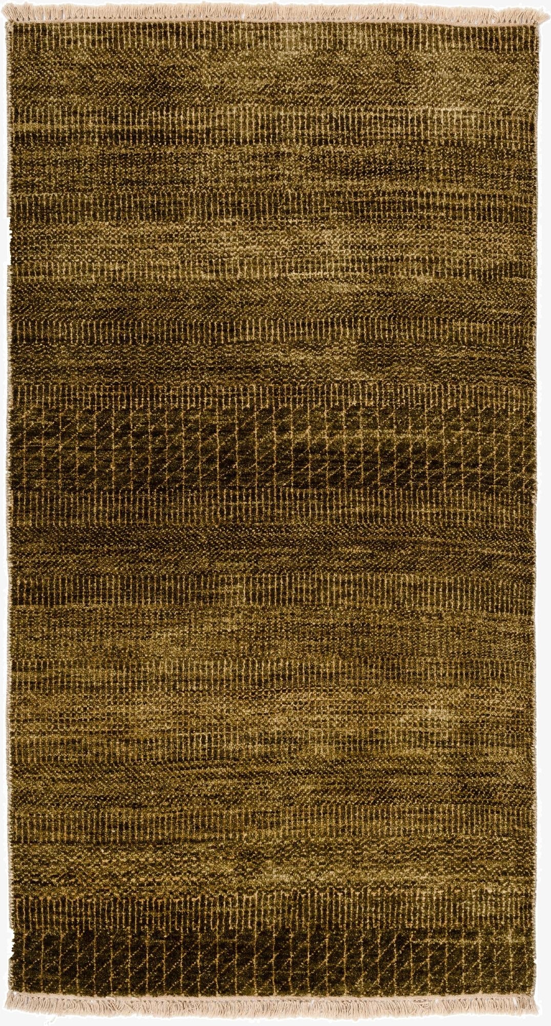 2' 6 x 4' 8 Hand Knotted Gabbeh Wool Rug