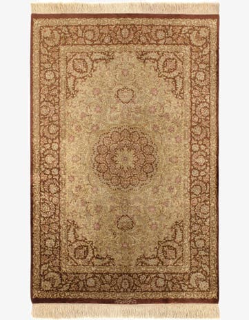 2' 7 x 3' 11 Ghom Silk Rug