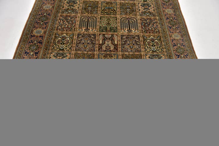 Detail image of 4' 7 x 6' 9 Hand Knotted Kashmir Oriental Wool Rug