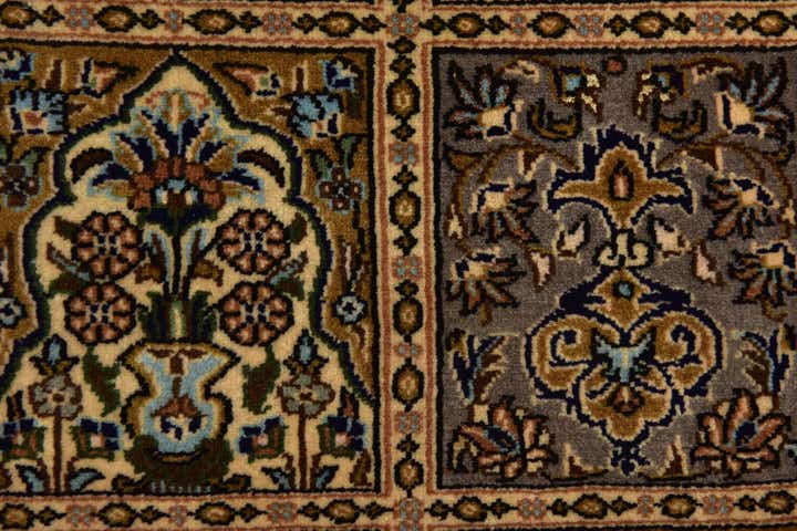 4' 7 x 6' 9 Hand Knotted Kashmir Oriental Wool Rug
