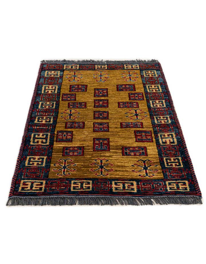 2' 9 x 4' 2 Hand Knotted Kazak Wool Rug