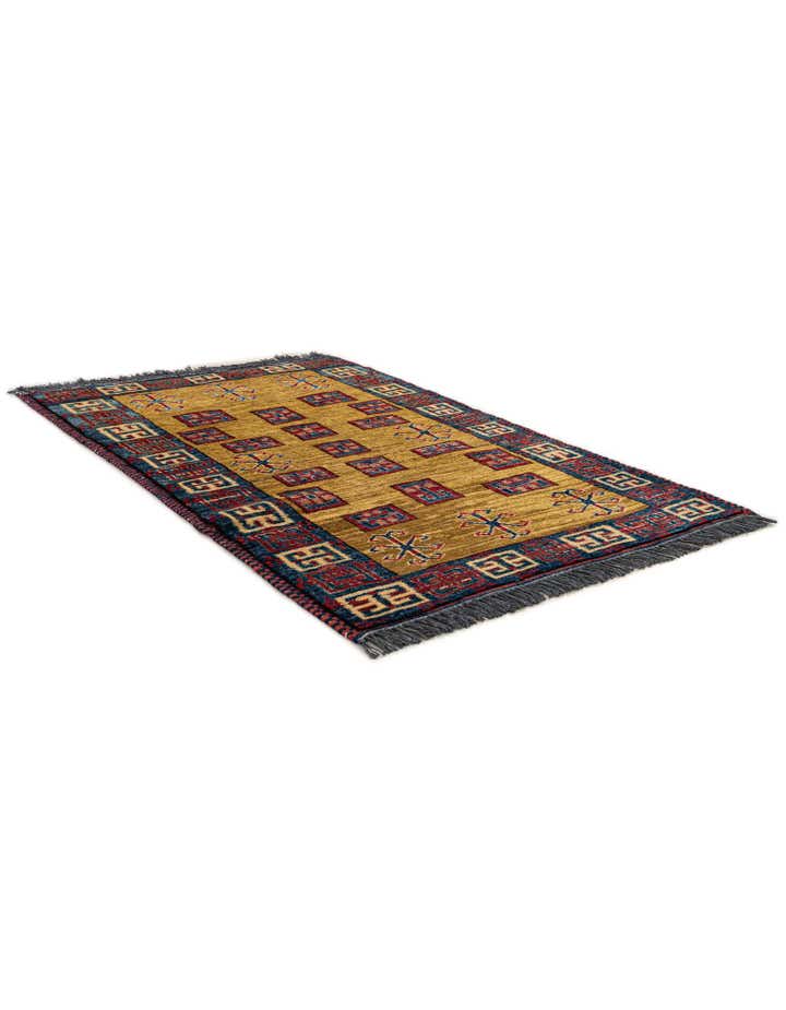 2' 9 x 4' 2 Hand Knotted Kazak Wool Rug