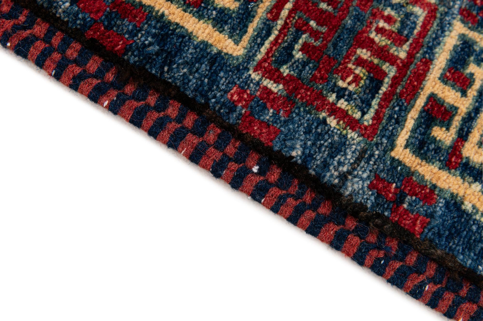 2' 9 x 4' 2 Hand Knotted Kazak Wool Rug