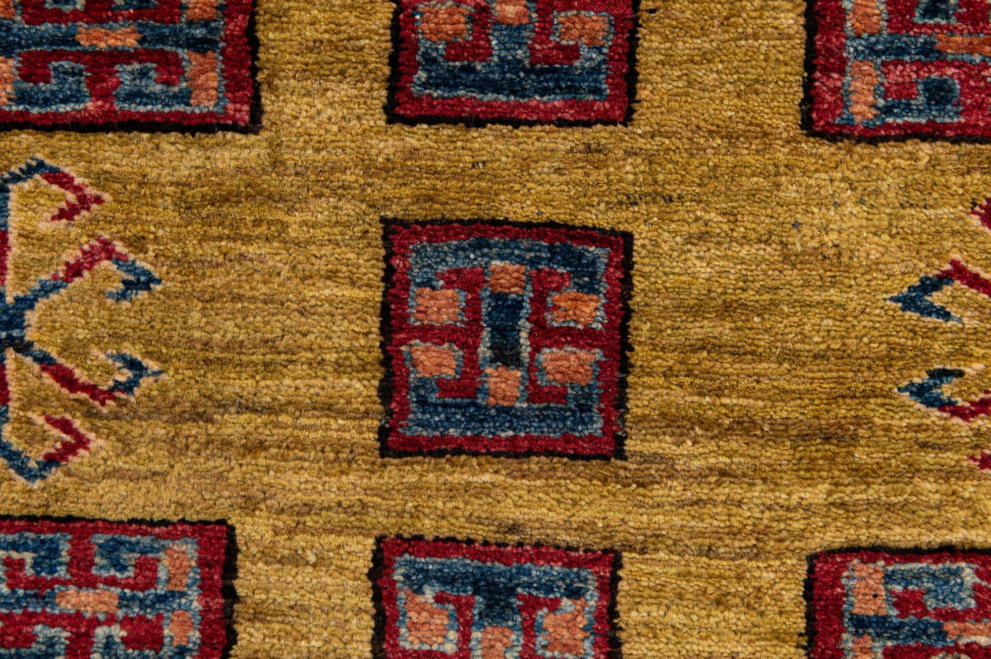 2' 9 x 4' 2 Hand Knotted Kazak Wool Rug