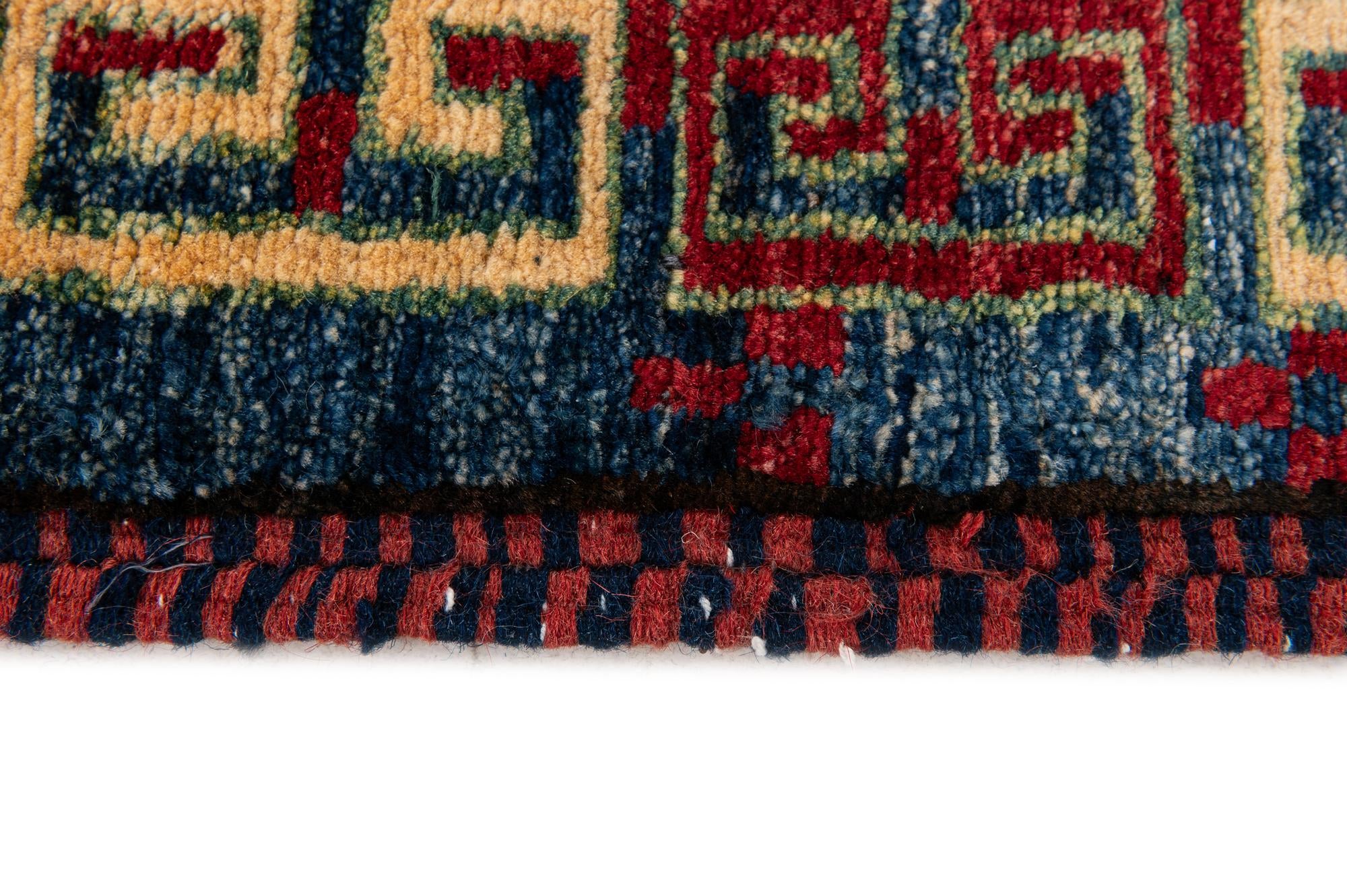 2' 9 x 4' 2 Hand Knotted Kazak Wool Rug