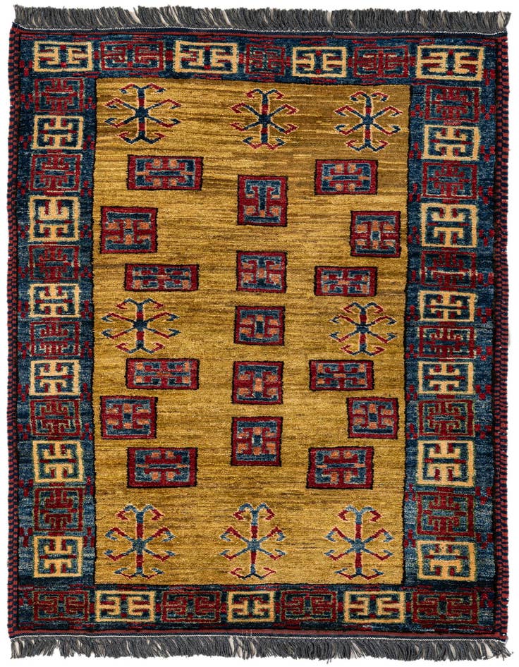 Detail image of 2' 9 x 4' 2 Hand Knotted Kazak Wool Rug