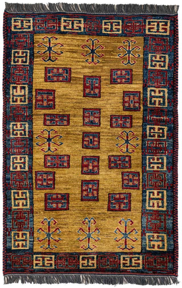 2' 9 x 4' 2 Hand Knotted Kazak Wool Rug
