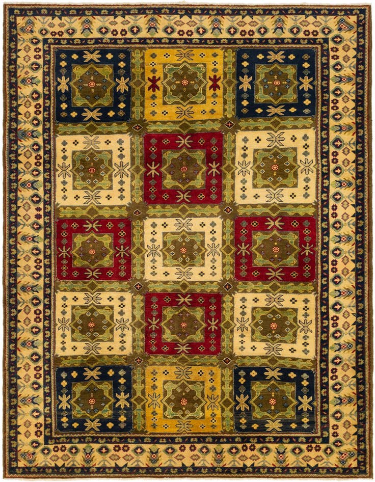 Detail image of 6' 8 x 9' 7 Hand Knotted Kazak Rug
