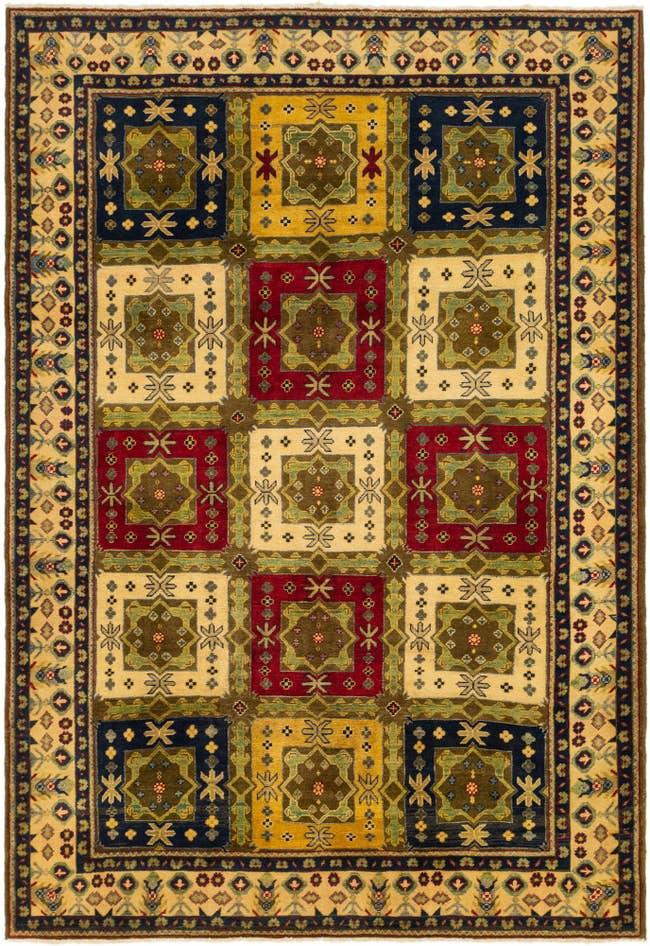 Detail image of 6' 8 x 9' 7 Hand Knotted Kazak Rug