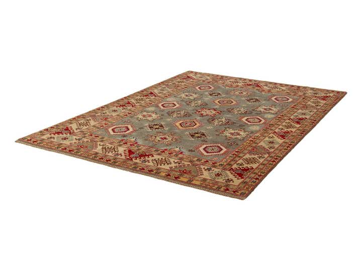 6' 7 x 9' 6 Hand Knotted Kazak Rug