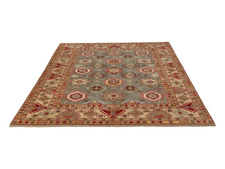 6' 7 x 9' 6 Hand Knotted Kazak Rug