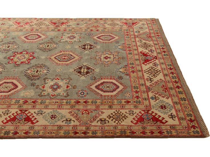 Detail image of 6' 7 x 9' 6 Hand Knotted Kazak Rug