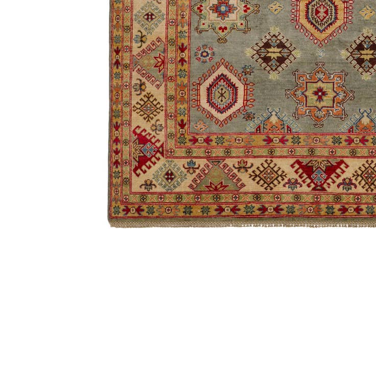 Detail image of 6' 7 x 9' 6 Hand Knotted Kazak Rug