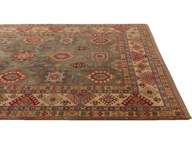 Detail image of 6' 8 x 9' 10 Hand Knotted Kazak Rug