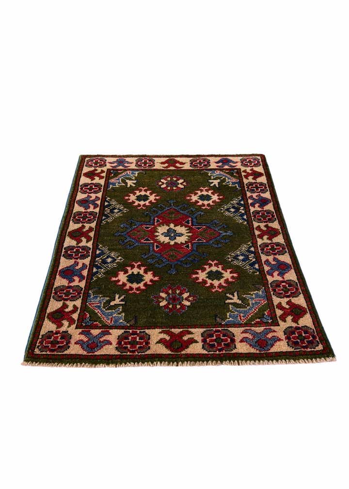 2' x 2' 11 Hand Knotted Kazak Rug
