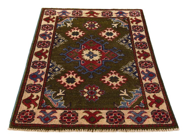 Detail image of 2' x 2' 11 Hand Knotted Kazak Rug