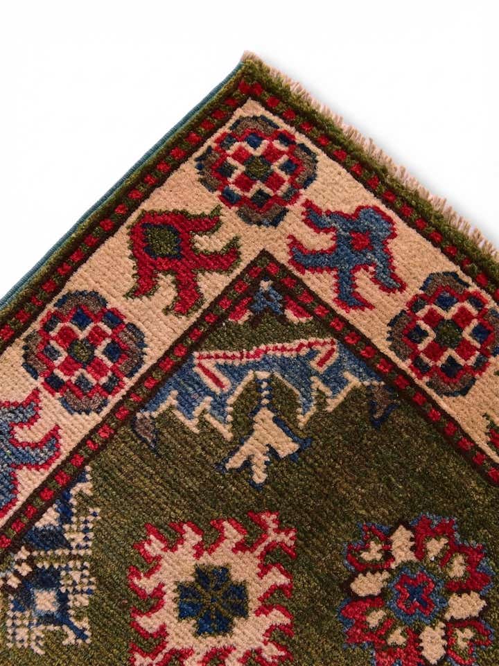2' x 2' 11 Hand Knotted Kazak Rug