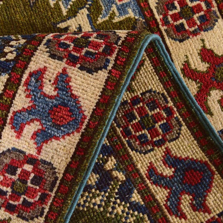 2' x 2' 11 Hand Knotted Kazak Rug