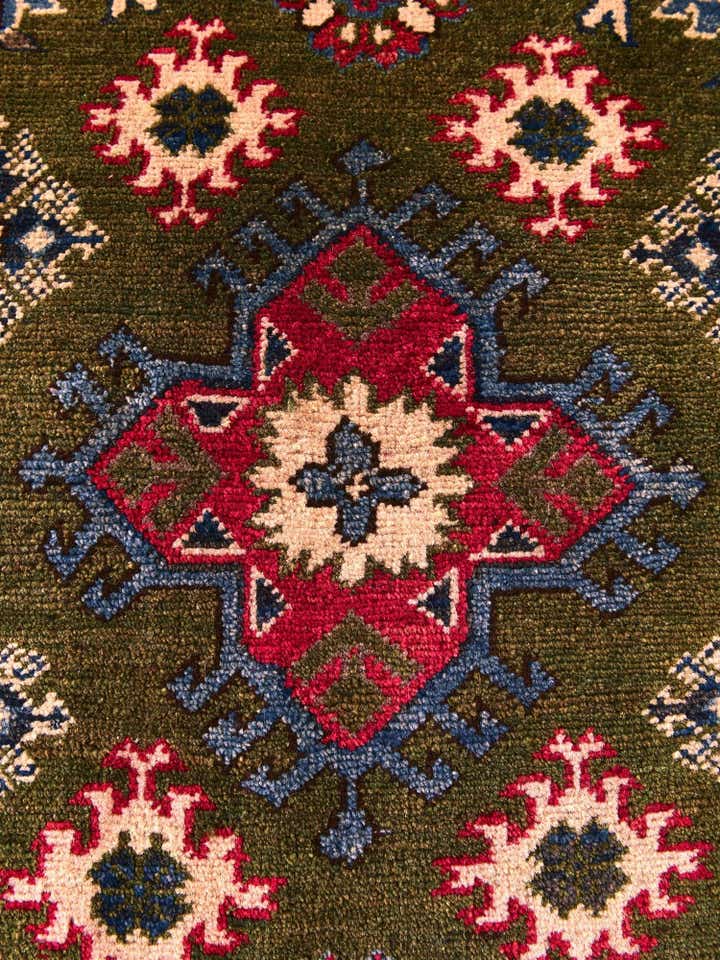 2' x 2' 11 Hand Knotted Kazak Rug