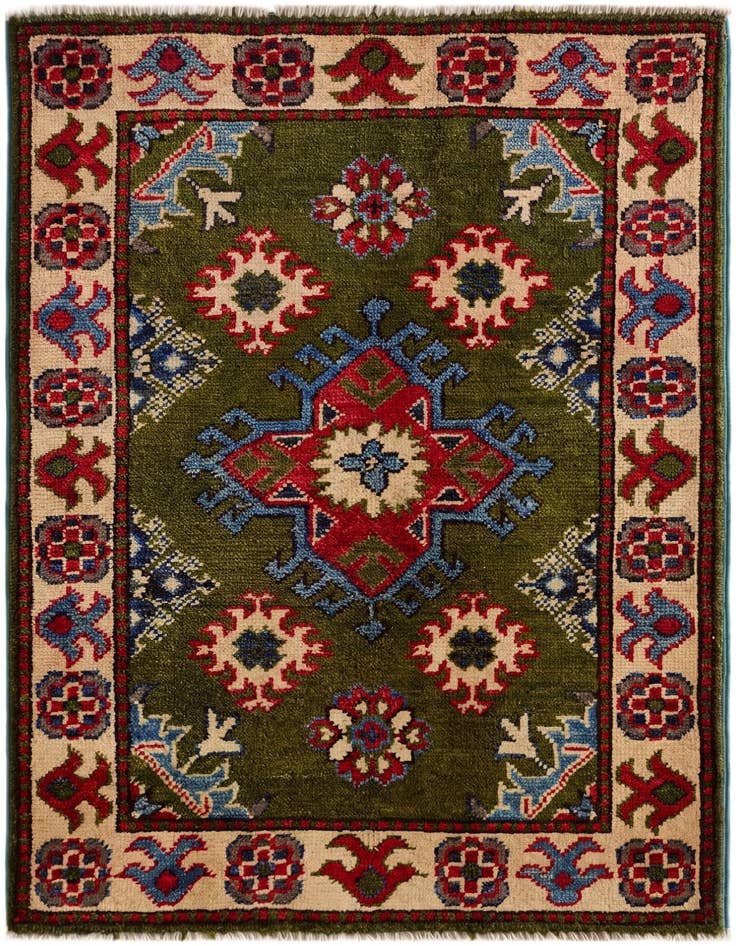 Detail image of 2' x 2' 11 Hand Knotted Kazak Rug