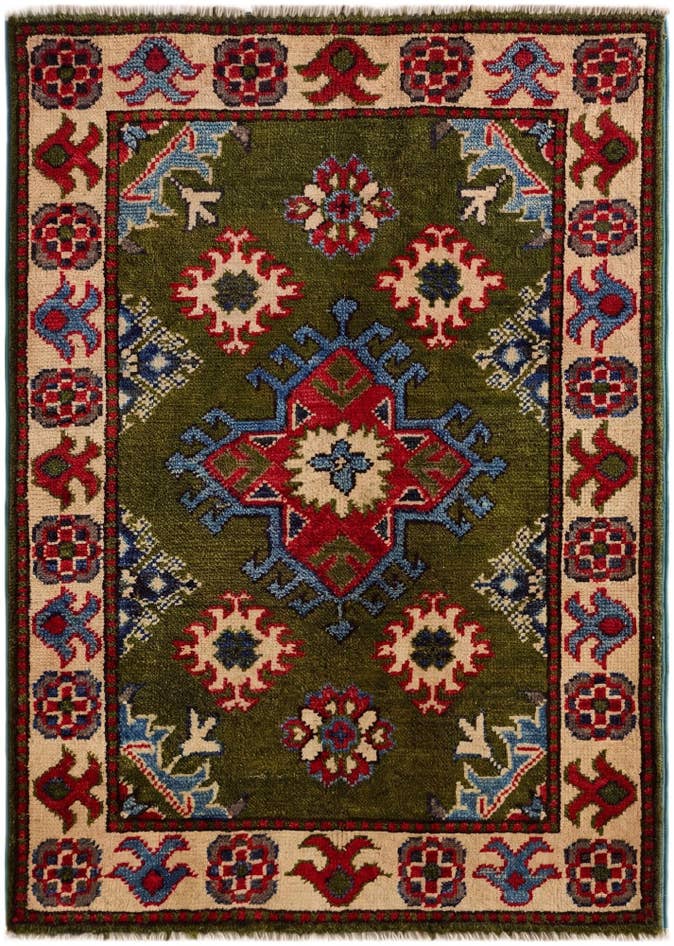 Detail image of 2' x 2' 11 Hand Knotted Kazak Rug