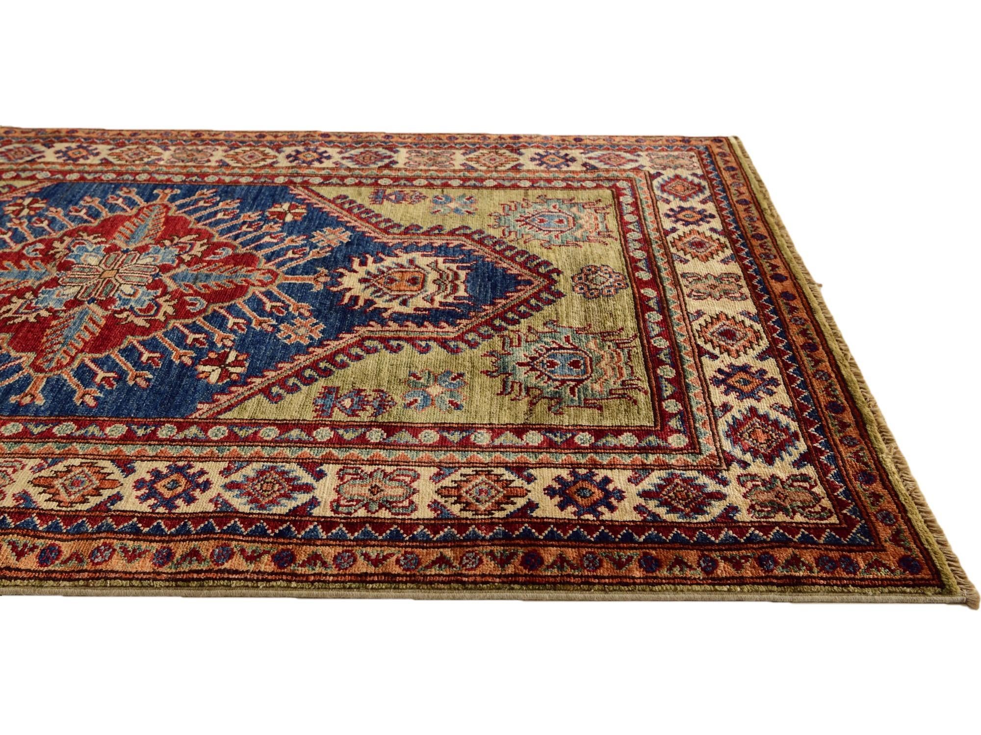 3' 3 x 4' 10 Hand Knotted Kazak Rug