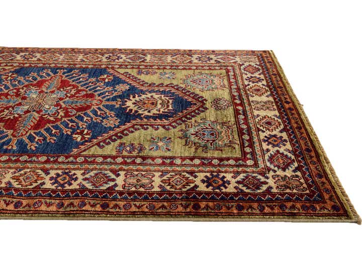 3' 3 x 4' 10 Hand Knotted Kazak Rug