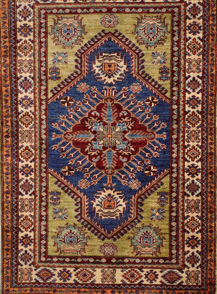 3' 3 x 4' 10 Hand Knotted Kazak Rug