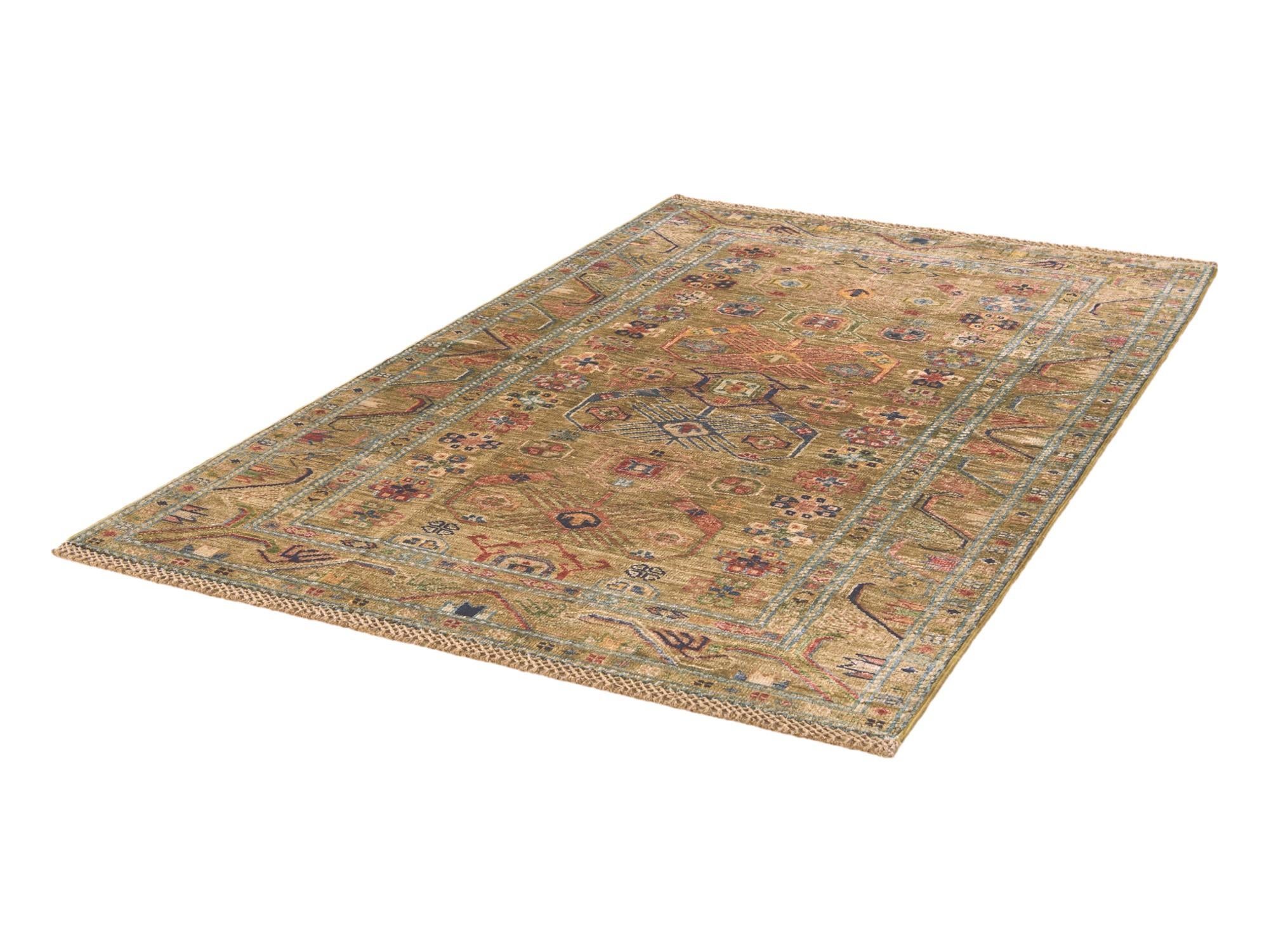 3' 4 x 5' 4 Hand Knotted Kazak Rug