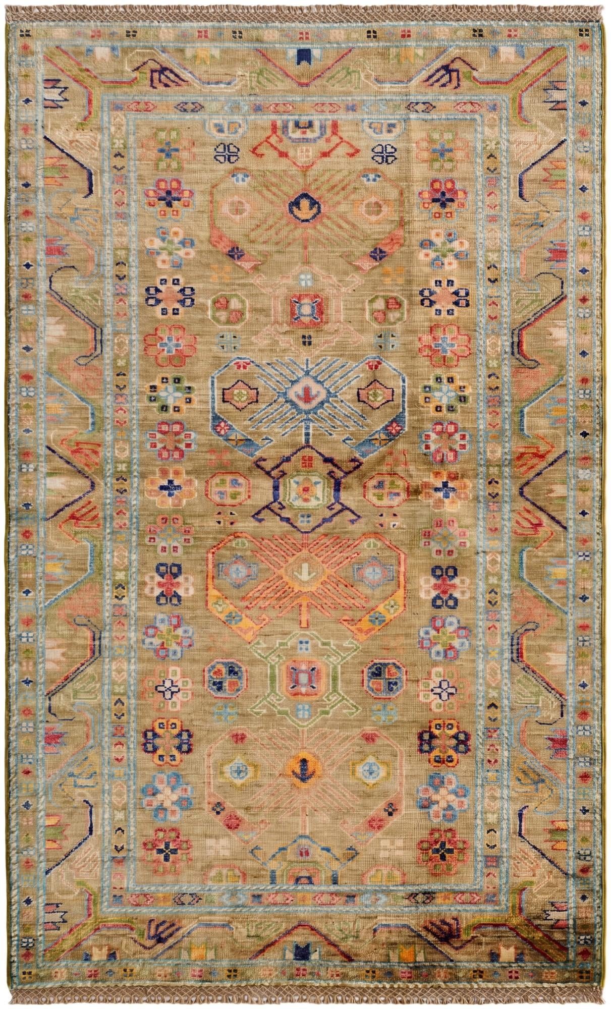 3' 4 x 5' 4 Hand Knotted Kazak Rug