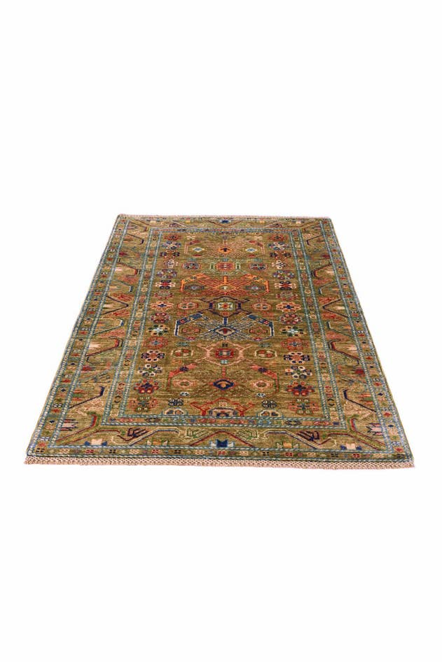 Detail image of 3' 5 x 5' 4 Hand Knotted Kazak Rug