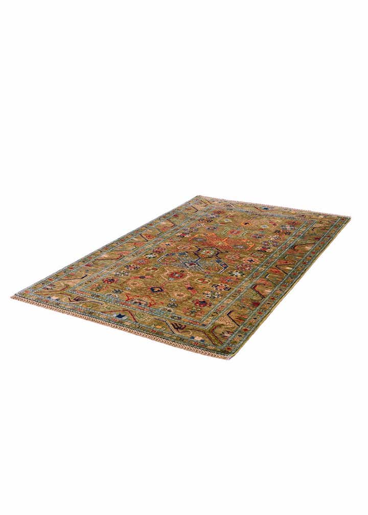 3' 5 x 5' 4 Hand Knotted Kazak Rug