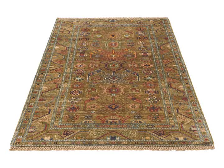 3' 5 x 5' 4 Hand Knotted Kazak Rug