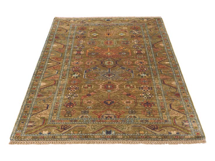 Detail image of 3' 5 x 5' 4 Hand Knotted Kazak Rug