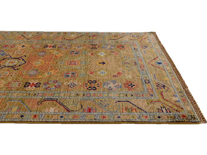 3' 5 x 5' 4 Hand Knotted Kazak Rug