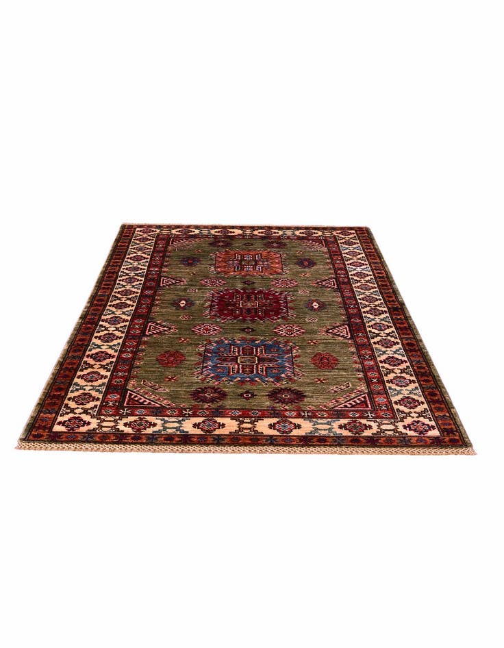 Detail image of 3' 6 x 5' 2 Hand Knotted Kazak Rug