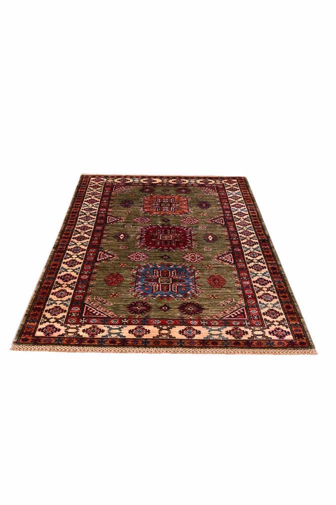 3' 6 x 5' 2 Hand Knotted Kazak Rug