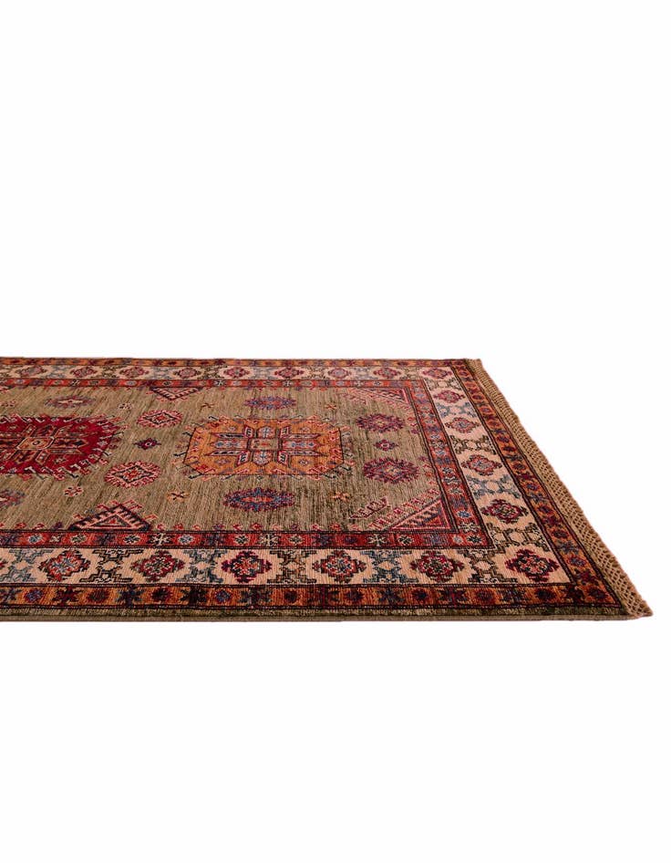 Detail image of 3' 6 x 5' 2 Hand Knotted Kazak Rug
