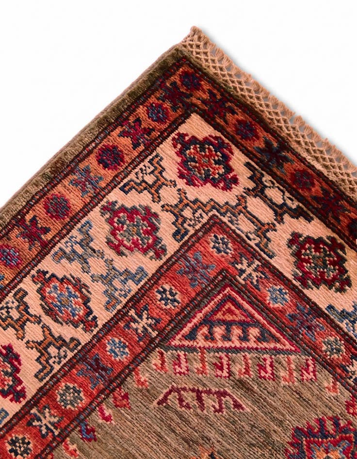 Detail image of 3' 6 x 5' 2 Hand Knotted Kazak Rug