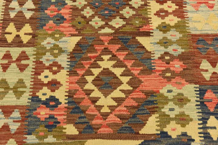 3' 4 x 5' Hand Woven Kilim Maymana Rug